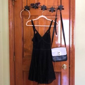 Free People Black Lace Dress